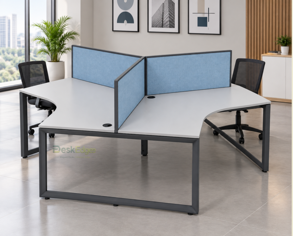 120-Degree Open Desking Workstation