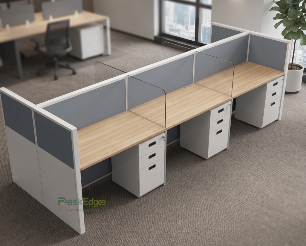 Back-to-Back Linear Panel Based Workstation