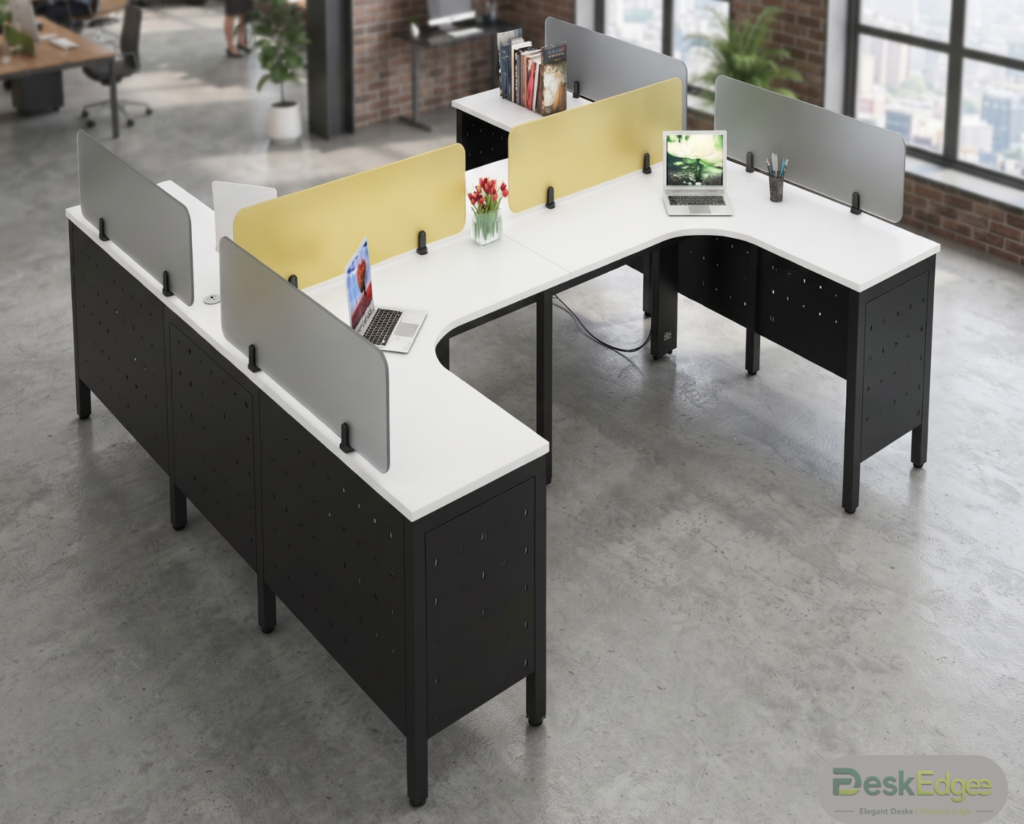 L-Shape Open Desking Workstation