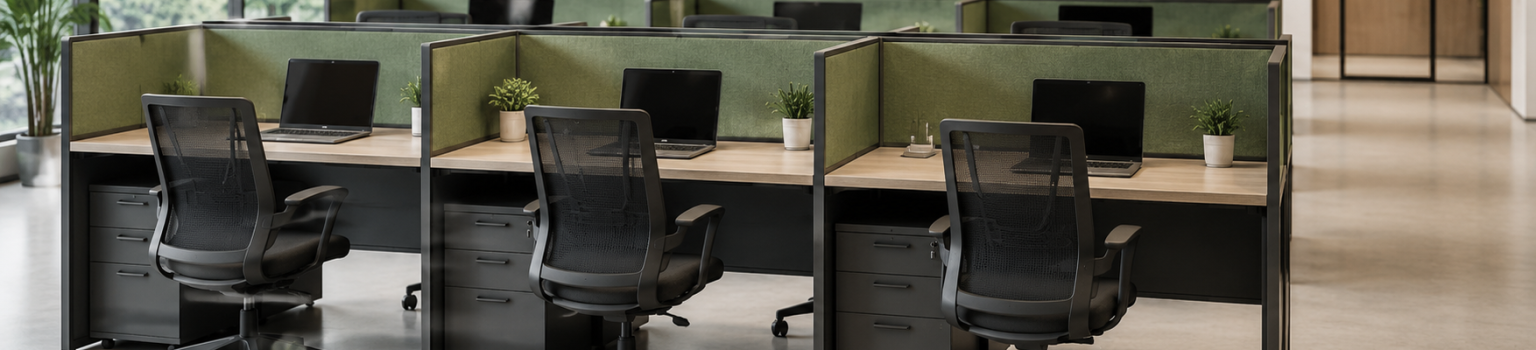 Back-to-Back Linear Panel Based Workstation